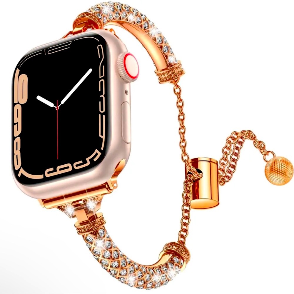 Rose gold Bling Band Compatible with Apple Watch Band